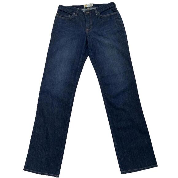Carhartt Womens Sz 8 Tall Rugged Flex Relaxed Fit Jeans Stretch Blue - Picture 1 of 9